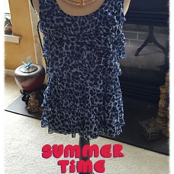 🏜🏜 PSEUDO ANIMAL PRINT LAYERED TANK - Picture 4 of 5